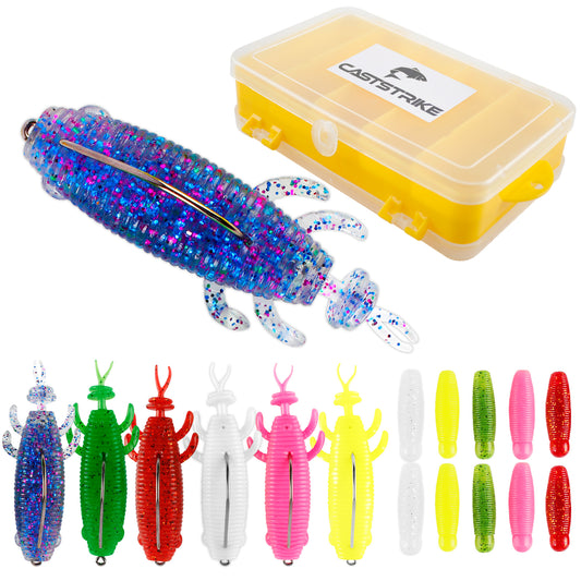 Ned Rig Baits Kit, Tackle Box Included