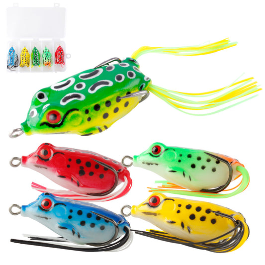 Topwater Frog Lures 5pcs