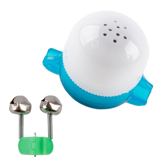 CASTSTRIKE LED Fishing Bite Alarm with Audible Sound and Flashing Light, Rod Tip Strike Alert Indicator with Extra Bells, Sensitive Bite Detection for Night Fishing Ice Fishing Carp Catfish