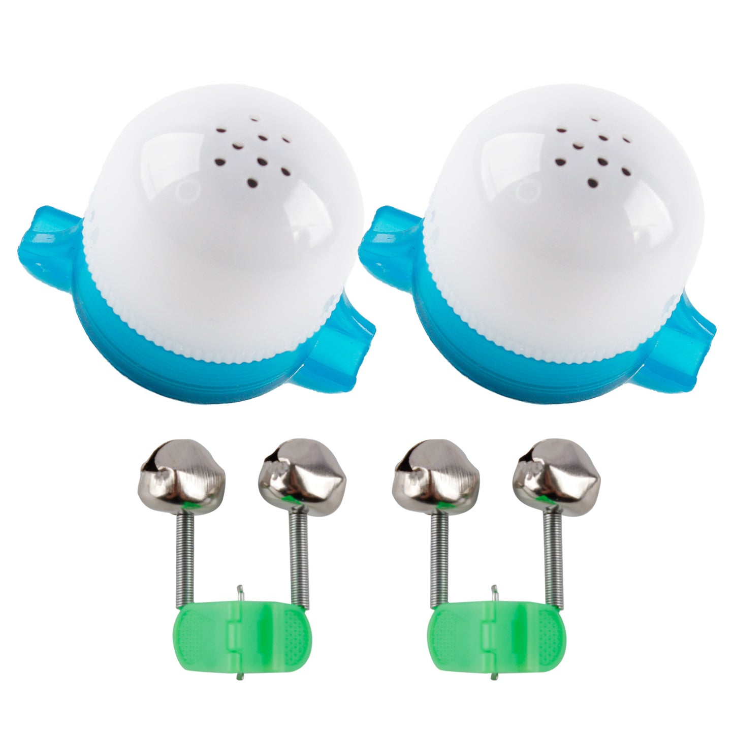CASTSTRIKE LED Fishing Bite Alarm with Audible Sound and Flashing Light, Rod Tip Strike Alert Indicator with Extra Bells, Sensitive Bite Detection for Night Fishing Ice Fishing Carp Catfish