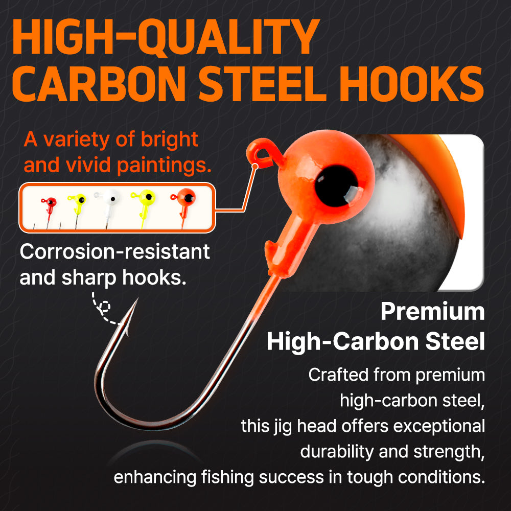 Fishing Jig Heads Kit Crappie Jigs 29PCS