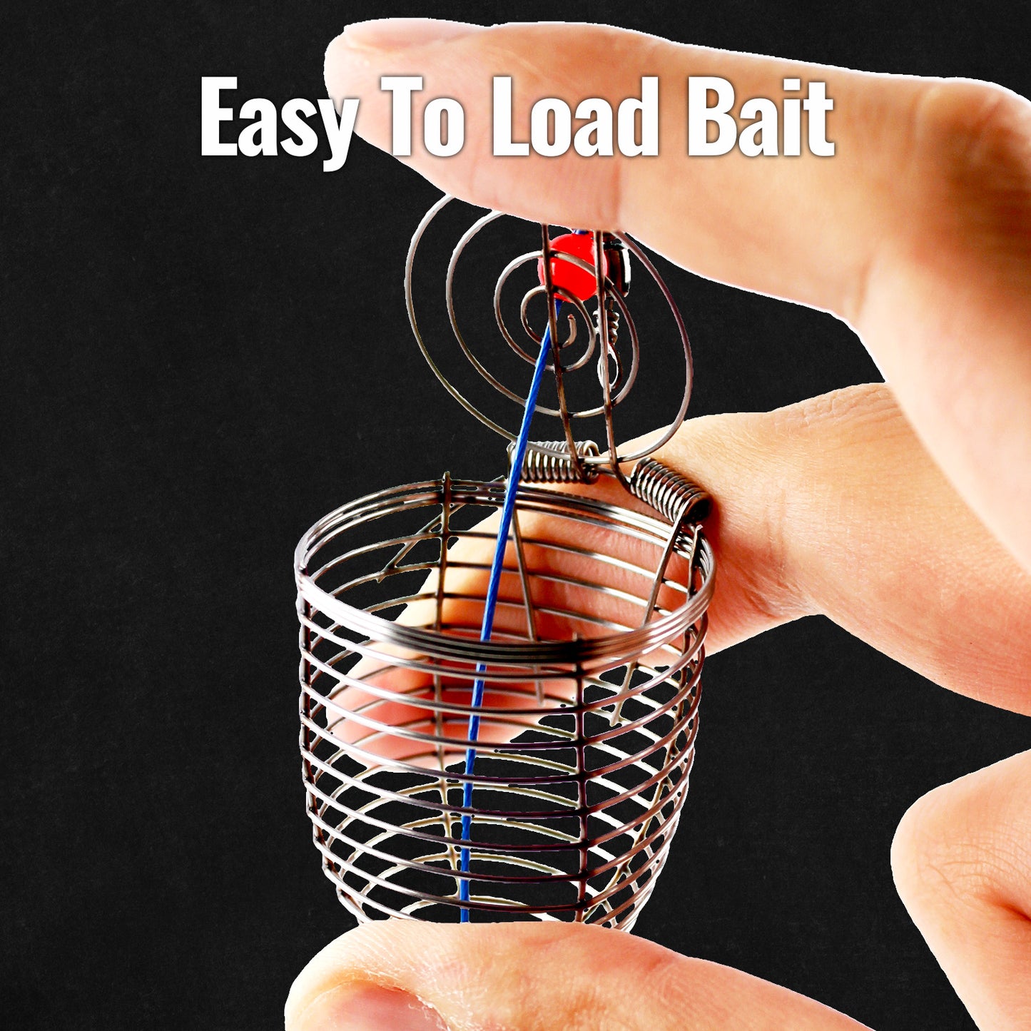 CASTSTRIKE Carp Fishing Bait Cage 10PCS 304 Stainless Steel Chum Rig Basket Catfish Bait Holder Trap Feeder Basket for Freshwater Saltwater Fishing Tackle Accessories