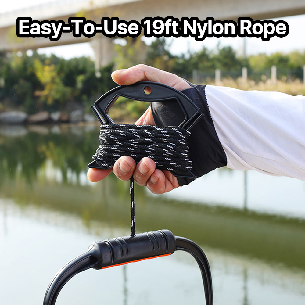 9L Collapsible Transparent Fishing Bucket with Rope