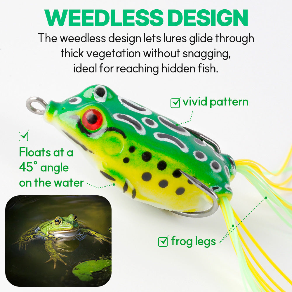 Topwater Frog Lures 5pcs