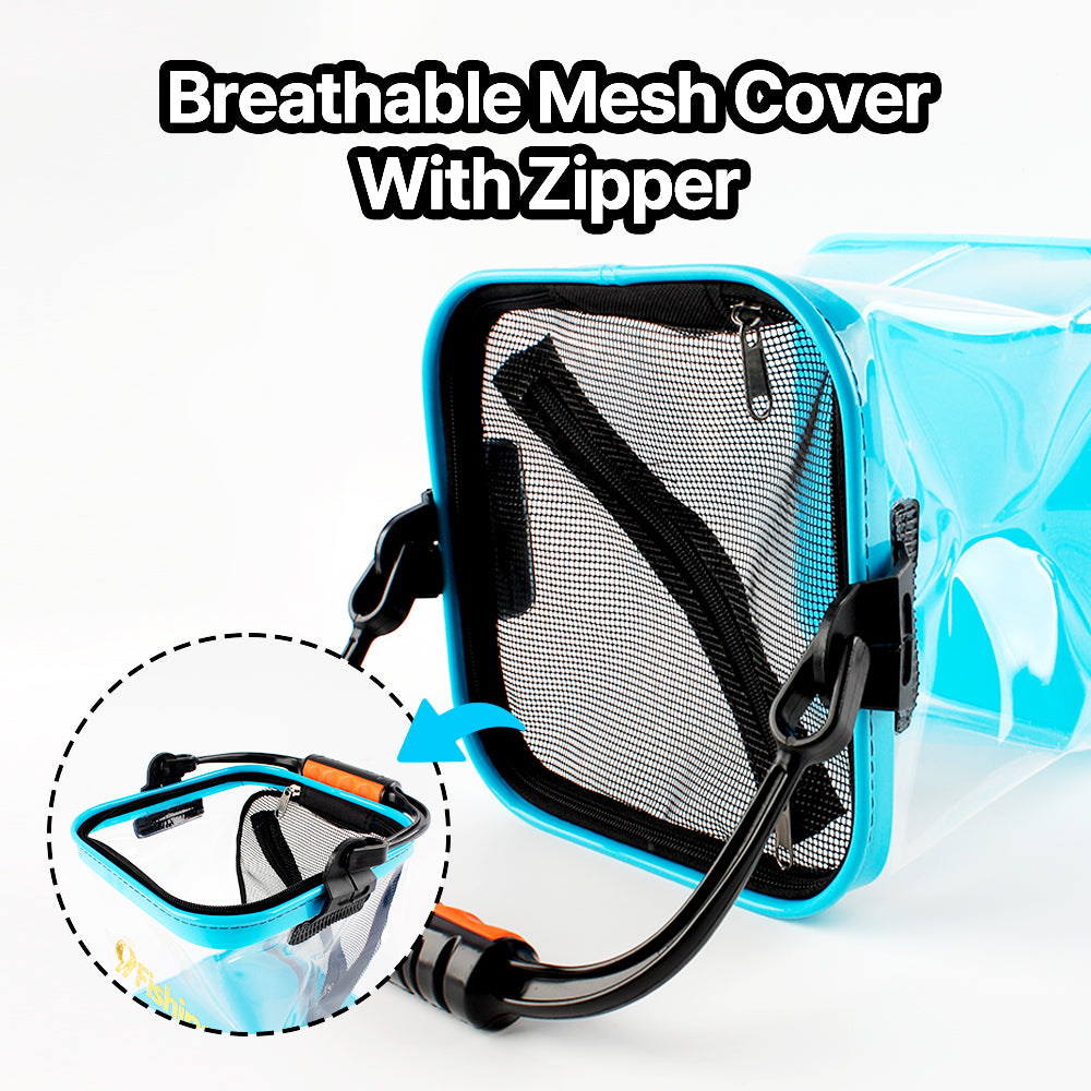 9L Collapsible Transparent Fishing Bucket with Rope