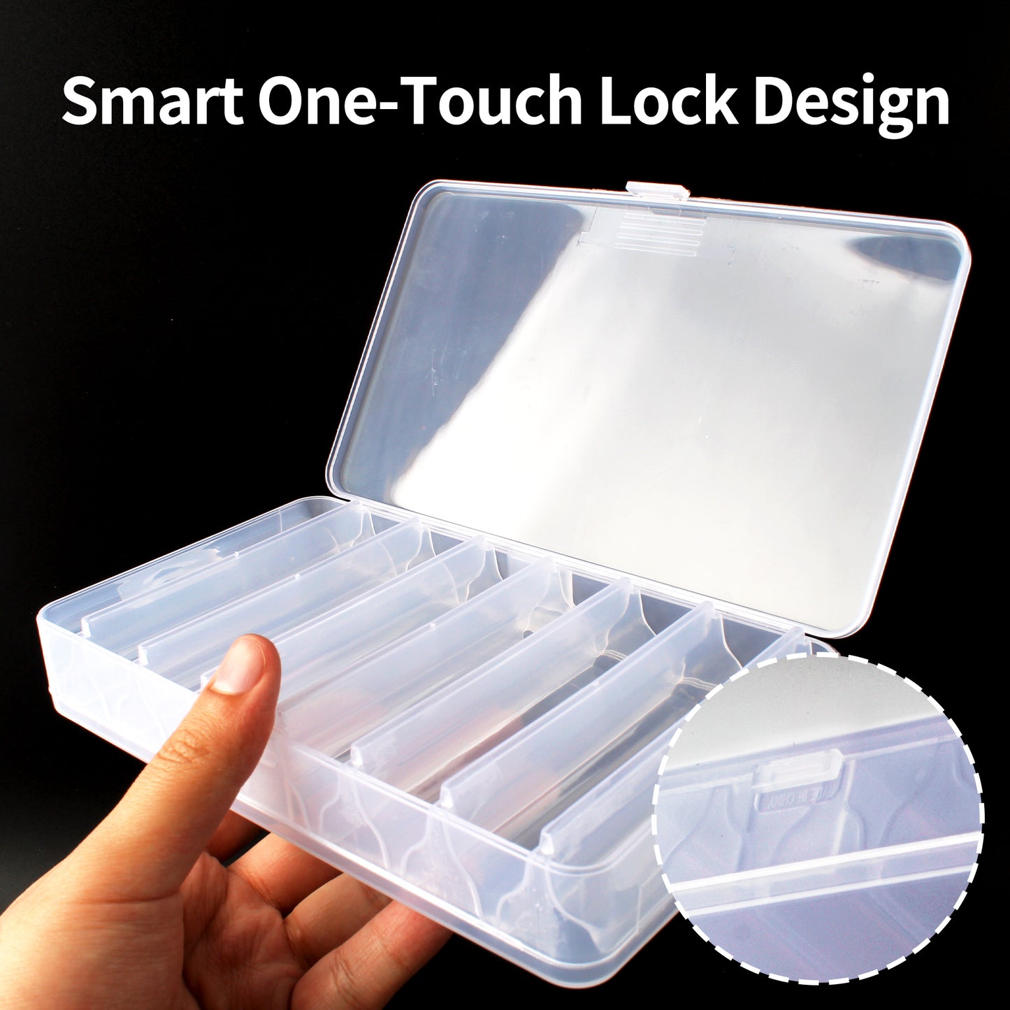 Double-Sided Tackle Box Organizer with 14 Squid Jigs, Minnow Lures, Crankbaits, Fishing Hooks – Compact Lure Storage Case for Saltwater Freshwater Kayak Boat Fishing