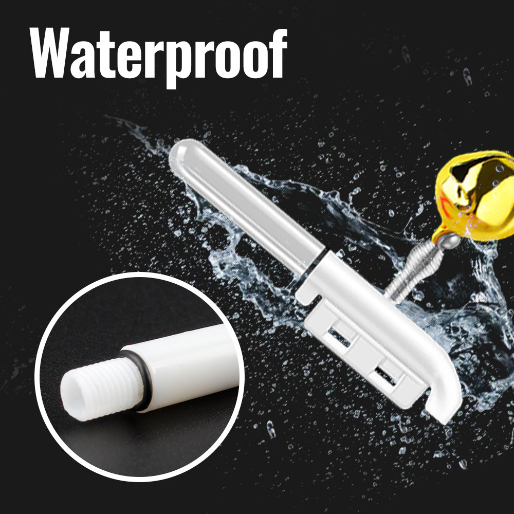 Fishing Bite Alarm Bell for Rod 6 PCS LED Smart Sensor Light Turns Red on Fish Strike Night Fishing Sound Alert with Clip-on Design