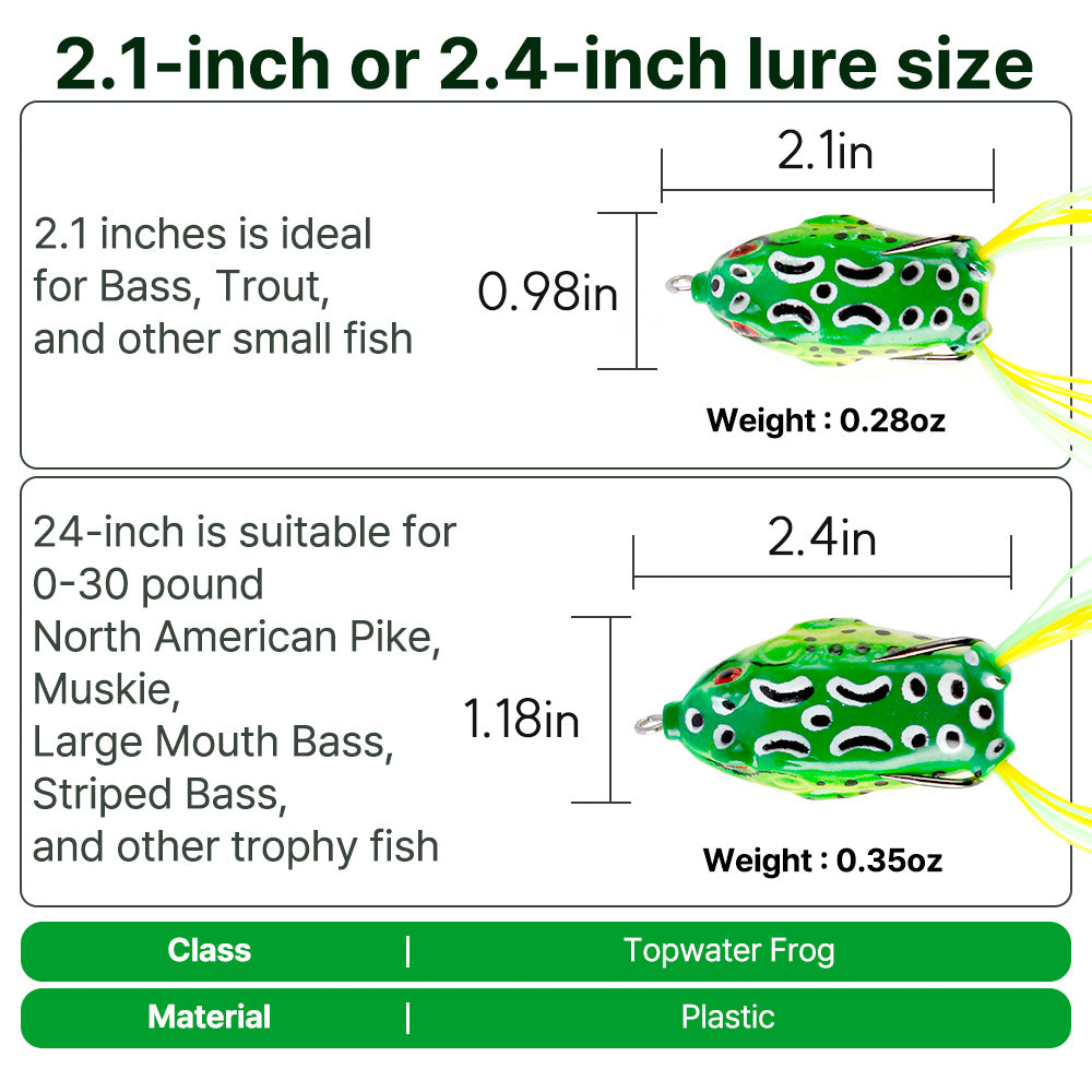 Topwater Frog Lures 5pcs
