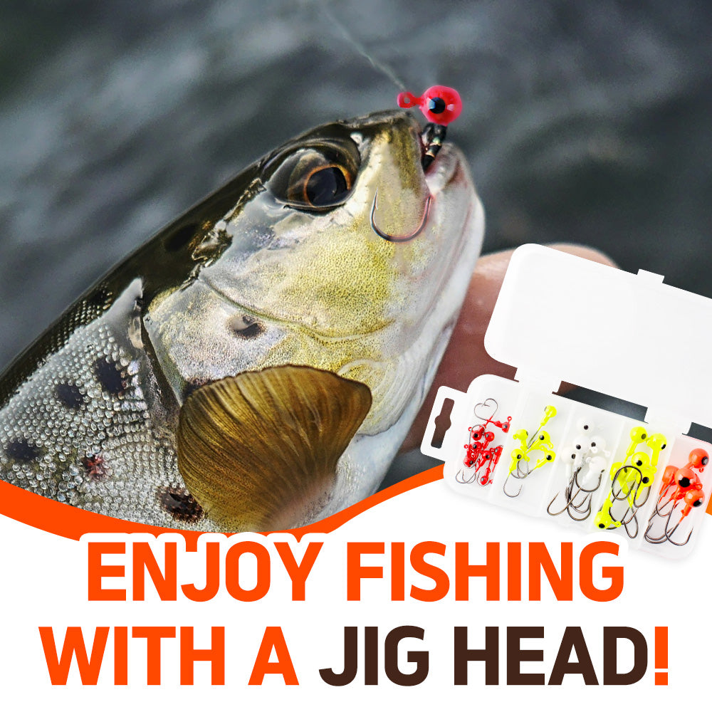 Fishing Jig Heads Kit Crappie Jigs 29PCS