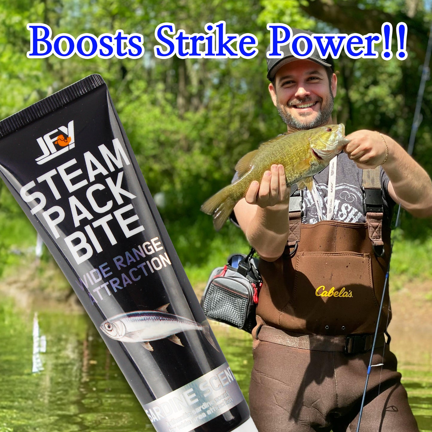 CASTSTRIKE Fishing Attractant Gel for Bass Trout Catfish Strong Scent Bait Enhancer for Freshwater and Saltwater Boosts Strike Rate Easy Apply Long Lasting Formula