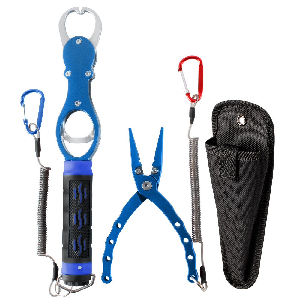 Split Ring Plier & Gripper Combo Red Blue