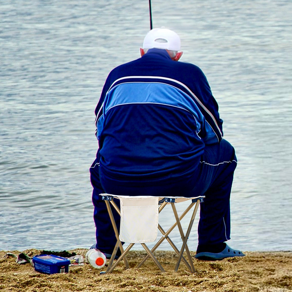 Folding Camping Stool, 13 Inch Chair