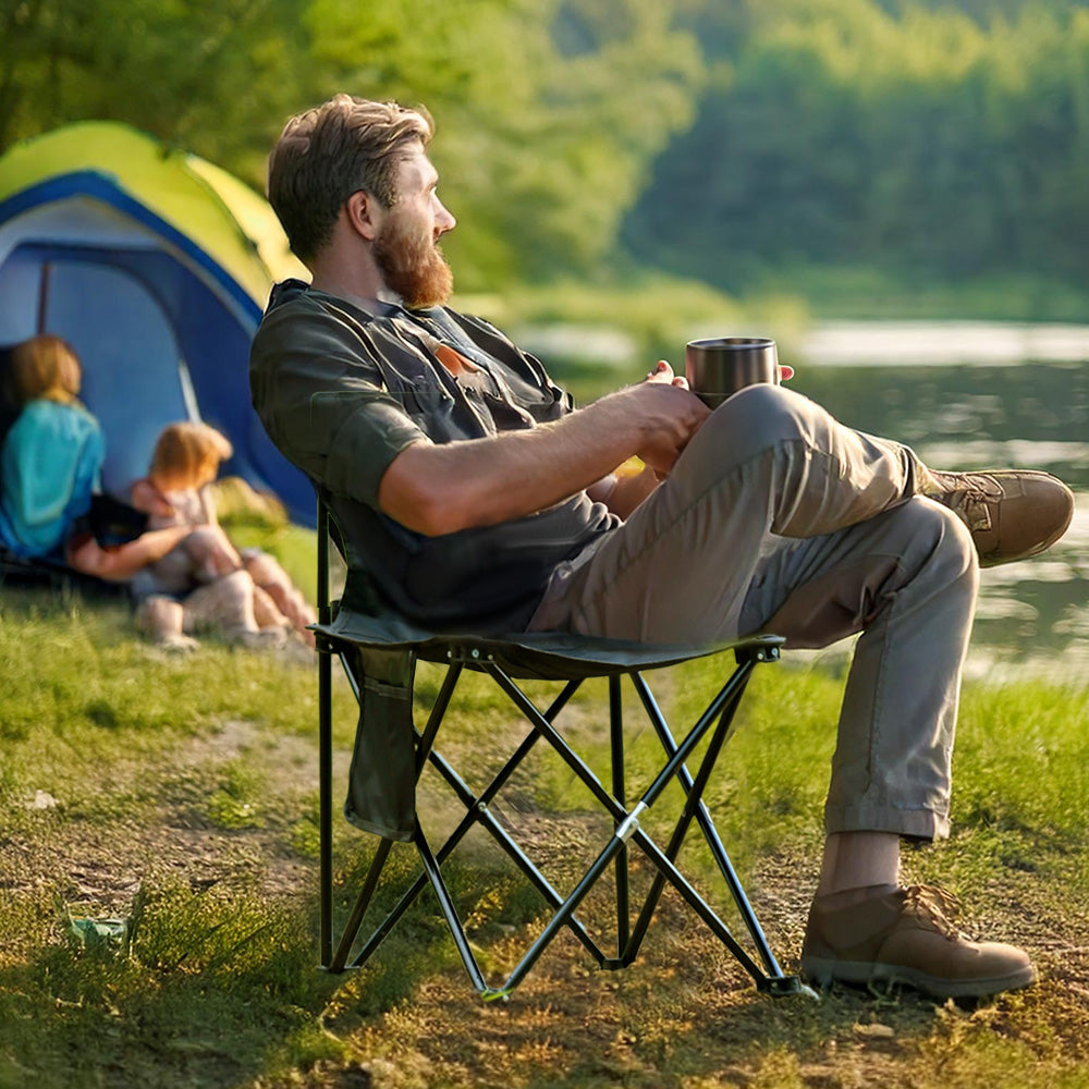 Portable Camping Chair , 15 Inch Seat