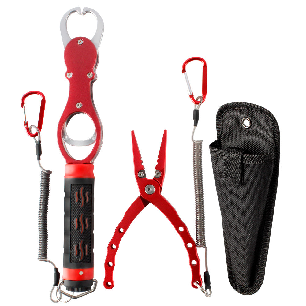 Split Ring Plier & Gripper Combo Red Blue