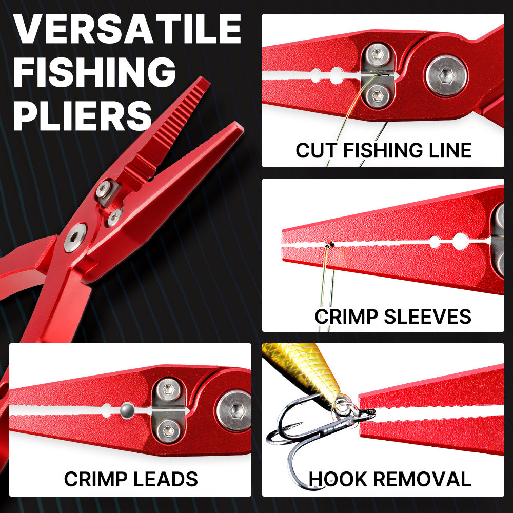 Split Ring Plier & Gripper Combo Red Blue